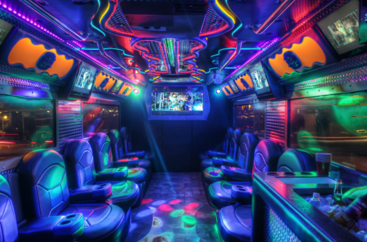 Armored Car Limo Bus interior
