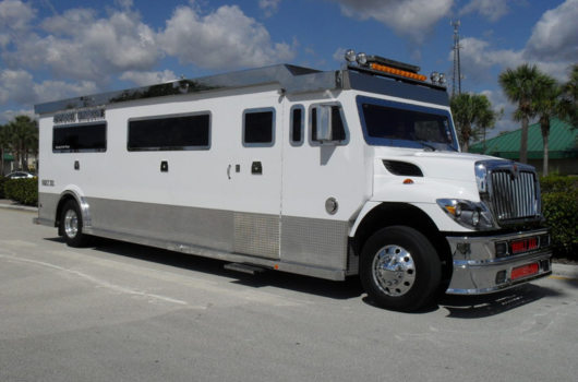 Armored Car Limo Bus exterior